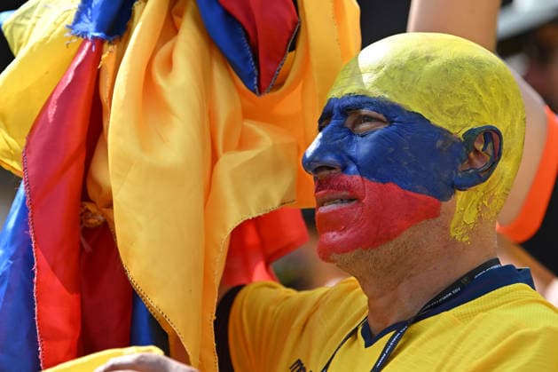 June 25, 2026, East Rutherford, New Jersey, United States of America: East Rutherford, United States of America. 25 Jun, 2026. Ecuador supporters are seen prior to the World Cup 2026 Group E match. Ecuador defeated Germany 2 to 1. Credit: , Jr. Zuma Press East Rutherford United States of America - ZUMAa301 20260625_aaf_a301_015 Copyright: xBrooksxVonxArxx