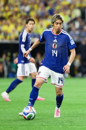 Junya Ito of Japan controls the ball during a FIFA Men’s World Cup 2026 Group Stage football match between Japan and Sweden at Dallas Stadium, in East Rutherford on June 25th 2026 (Photo by Leo Barrilari SPP)  Copyright: xLeoxBarrilari SPPx Sportspressphoto_SPR177276