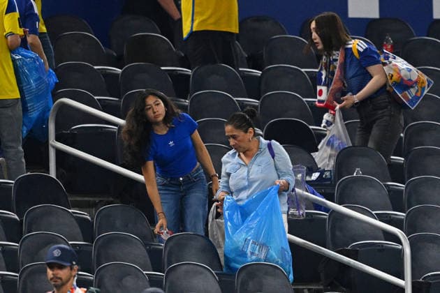 Japan Fans (JPN), JUNE 25, 2026 - Football Soccer : FIFA World Cup, WM, Weltmeisterschaft, Fussball 2026 Group F match between Japan 1-1 Sweden at Dallas Stadium in Arlington, Texas, USA.  aflo_335803535 KenjiroxMatsuox