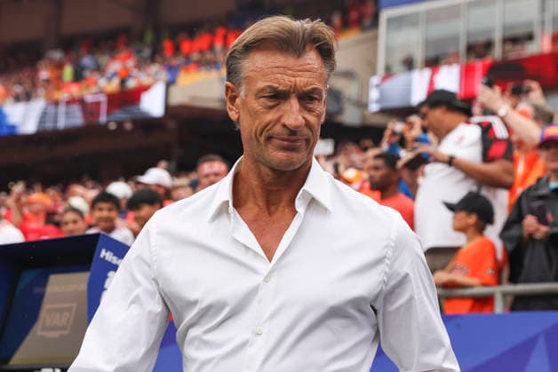 KANSAS CITY, MO - JUNE 25: Herve Renard of Tunisia before the FIFA World Cup, WM, Weltmeisterschaft, Fussball 2026 Group F match between Tunisia and Netherlands on June 25, 2026 at Kansas City Stadium in Kansas City, MO. (Photo by Scott Winters Icon Sportswire) SOCCER: JUN 25 FIFA World Cup 26 Group F - Tunisia vs Netherlands EDITORIAL USE ONLY Icon2606250991