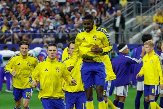 Players of Sweden prior the FIFA World Cup, WM, Weltmeisterschaft, Fussball 2026 Group F match between Japan and Sweden at AT&T Stadium in Dallas, USA, 25 June 2025. FIFA World Cup 2026 - Group F - Japan vs. Sweden !ACHTUNG: NUR REDAKTIONELLE NUTZUNG!  Copyright: xMariscalx GR5084 20260626-55020713144_1