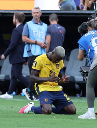FIFA World Cup, WM, Weltmeisterschaft, Fussball 2026 EAST RUTHERFORD, NEW JERSEY - JUNE 25: Ecuador secured a 2-1 victory over Germany in their FIFA World Cup 2026 Group E match at MetLife Stadium on June 25, 2026 in East Rutherford, New Jersey, United States. Ecuador produced a spirited performance to claim all three points and finish the group stage on a high while Germany suffered their first defeat of the tournament. New York New Jersy MetLife Stadium USA Copyright: xseshadrixSUKUMARx