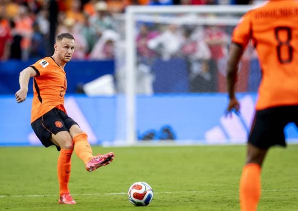 KANSAS - Teun Koopmeiners of the Netherlands during the FIFA 2026 Group F match between Tunisia and the Netherlands at Kansas City Stadium on June 25, 2026, in Kansas, United States. KOEN VAN WEEL ANP FIFA World Cup, WM, Weltmeisterschaft, Fussball 2026 group stage 2026 xVIxANPxSportx xxANPxIVx 562008263 originalFilename: 562008263.jpg