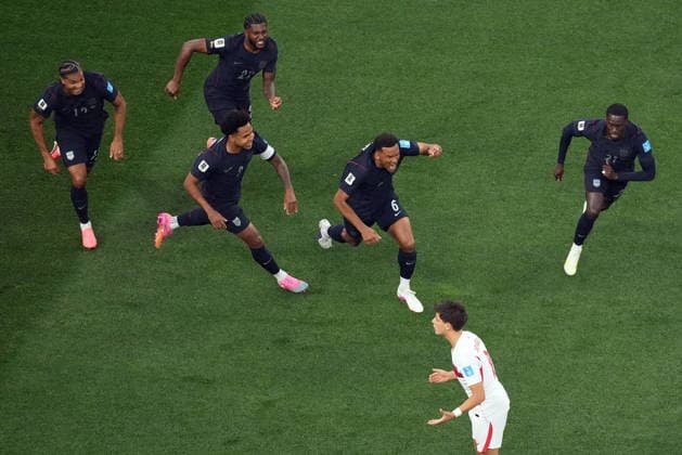 FIFA World Cup, WM, Weltmeisterschaft, Fussball 2026 - Group D - Turkey vs USA USA™s Auston Trusty (C) celebrates with his teammates after scoring the 0-1 goal during the FIFA World Cup 2026 group stage match Turkey against USA, in Los Angeles, Califronia, USA, 25 June 2026. LOS ANGELES United States  Copyright: xSCOTTxSTRAZZANTEx
