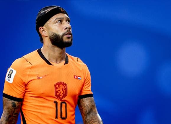 KANSAS - Memphis Depay or the Netherlands during the FIFA 2026 World Cup Group F match between Tunisia and the Netherlands at Kansas City Stadium on June 25, 2026, in Kansas, United States. KOEN VAN WEEL ANP FIFA World Cup, WM, Weltmeisterschaft, Fussball 2026 group stage 2026 xVIxANPxSportx xxANPxIVx 562008644 originalFilename: 562008644.jpg