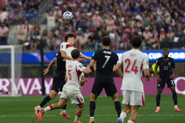 Turkiye v USA - FIFA World Cup, WM, Weltmeisterschaft, Fussball 2026 - Group D LOS ANGELES, CALIFORNIA - JUNE 25: Arda Guler (8) of Turkyie in action during the 2026 FIFA World Cup First Stage Group D match between Turkiye and USA at the Los Angeles Stadium (SoFi Stadium) in Inglewood, California, United States on June 25, 2026. Tayfun Coskun Anadolu California United States. Editorial use only. Please get in touch for any other usage.  Copyright: x2026xAnadoluxTayfunxCoskunx