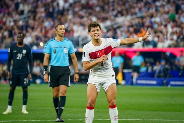 USA: Fußball FIFA World Cup, WM, Weltmeisterschaft, Fussball 2026 Gruppenphase Gruppe A Türkei vs USA SoFi Stadium (Inglewood, Los Angeles County, Kalifornien): Arda GÜLER Arda GULER (Turkey 8) *** USA Soccer 2026 FIFA World Cup Group Stage Group A Turkey vs. USA SoFi Stadium, Inglewood, Los Angeles County, California Arda GÜLER Arda GULER Turkey 8 Copyright: xJOERANxSTEINSIEKx