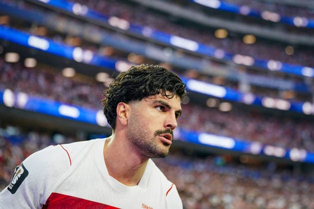 USA: Fußball FIFA World Cup, WM, Weltmeisterschaft, Fussball 2026 Gruppenphase Gruppe A Türkei vs USA SoFi Stadium (Inglewood, Los Angeles County, Kalifornien): Eren ELMALI (Turkey 13) *** USA Soccer 2026 FIFA World Cup Group Stage Group A Turkey vs. USA SoFi Stadium, Inglewood, Los Angeles County, California Eren ELMALI Turkey 13 Copyright: xJOERANxSTEINSIEKx