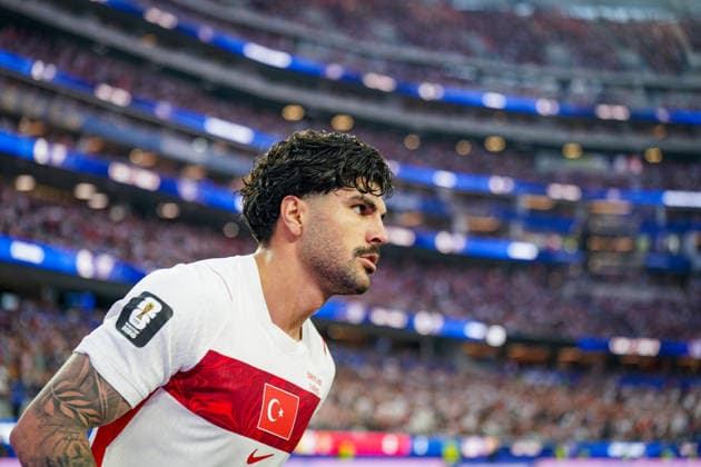 USA: Fußball FIFA World Cup, WM, Weltmeisterschaft, Fussball 2026 Gruppenphase Gruppe A Türkei vs USA SoFi Stadium (Inglewood, Los Angeles County, Kalifornien): Eren ELMALI (Turkey 13) *** USA Soccer 2026 FIFA World Cup Group Stage Group A Turkey vs. USA SoFi Stadium, Inglewood, Los Angeles County, California Eren ELMALI Turkey 13 Copyright: xJOERANxSTEINSIEKx