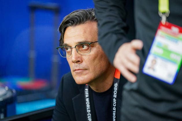 USA: Fußball FIFA World Cup, WM, Weltmeisterschaft, Fussball 2026 Gruppenphase Gruppe A Türkei vs USA SoFi Stadium (Inglewood, Los Angeles County, Kalifornien): Vincenzo MONTELLA (Turkey Trainer) *** USA Soccer 2026 FIFA World Cup Group Stage Group A Turkey vs. USA SoFi Stadium, Inglewood, Los Angeles County, California Vincenzo MONTELLA, Turkey Coach Copyright: xJOERANxSTEINSIEKx