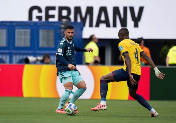 Einzelbild, Single image: Deniz Undav (Germany, 26) FIFA World Cup, WM, Weltmeisterschaft, Fussball 2026: Ecuador vs Deutschland 25 June 2026, FIFA World Cup 2026: Ecuador vs Deutschland (Group E, Matchday 3) at New York New Jersey Stadium in East Rutherford, New Jersey, USA. *** Single image: Deniz Undav (Germany), 26th FIFA World Cup 2026, Ecuador vs. Germany, June 25, 2026; FIFA World Cup 2026, Ecuador vs. Germany, Group E, Matchday 3, at New York New Jersey Stadium in East Rutherford, New Jersey, USA Copyright: HMBxMedia xMarcoxBader