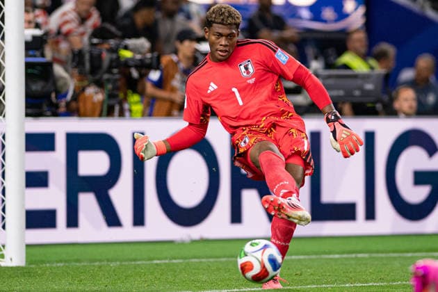 Zion Suzuki of Japan during the FIFA World Cup, WM, Weltmeisterschaft, Fussball 2026 Group F match between Japan and Sweden at Dallas Stadium in Arlington, Texas, United States, on June 25th, 2026. (Photo by Riquelve Nata Sports Press Photo)  Copyright: xRiquelvexNata SportsxPressxPhotox Sportspressphoto_SPR177381