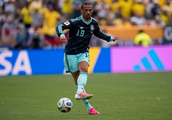 Einzelbild, Single image: Leroy Sane (Germany, 19) FIFA World Cup, WM, Weltmeisterschaft, Fussball 2026: Ecuador vs Deutschland 25 June 2026, FIFA World Cup 2026: Ecuador vs Deutschland (Group E, Matchday 3) at New York New Jersey Stadium in East Rutherford, New Jersey, USA. *** Single image: Leroy Sané, Germany, 19th FIFA World Cup 2026, Ecuador vs. Germany, June 25, 2026; FIFA World Cup 2026, Ecuador vs. Germany, Group E, Matchday 3, at New York New Jersey Stadium in East Rutherford, New Jersey, USA Copyright: HMBxMedia xMarcoxBader