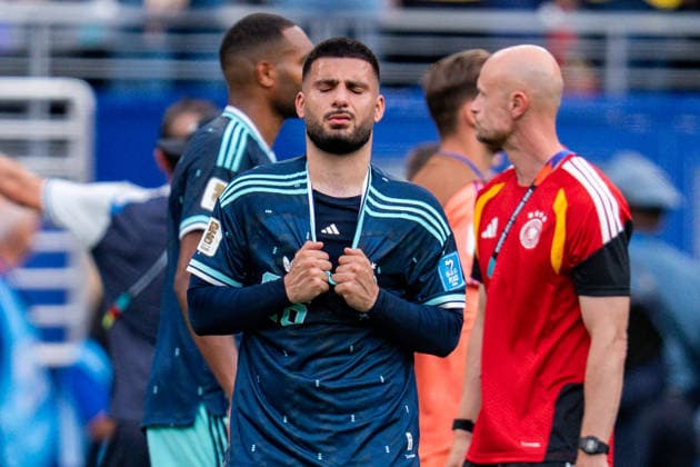 FIFA Fussball Weltmeisterschaft 2026, Gruppe E, Spiel 3, Ecuador vs Deutschand, 25.06.2026, Metlife-Stadion in New Jersey Deniz Undav (Deutschland) unzufrieden nach Abpfiff *** 2026 FIFA World Cup, Group E, Match 3, Ecuador vs. Germany, June 25, 2026, MetLife Stadium in New Jersey: Deniz Undav of Germany dissatisfied after the final whistle Copyright: xBahhoxKarax