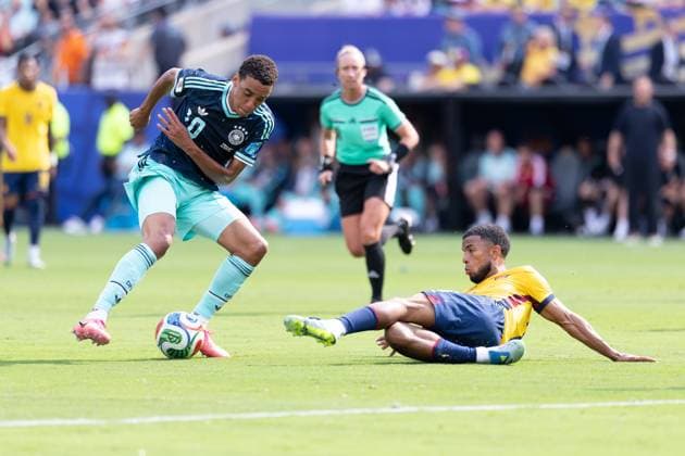 RECORD DATE NOT STATED match between Ecuador and Germany for the 2026 FIFA World Cup, WM, Weltmeisterschaft, Fussball New Jersey (USA), 06 25 2026 - World Cup Ecuador vs Germany. Action in the match between Ecuador and Germany for the FIFA World Cup 2026 group stage at MetLife Stadium on the afternoon of Thursday, June 25, 2026 in New Jersey, USA. Credit: Paulo H Dias PhD Press TheNews2.(Foto: Phd Press Thenews2 imago images) SPO  Copyright: xPHDxPRESSx