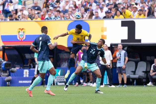 RECORD DATE NOT STATED match between Ecuador and Germany for the 2026 FIFA World Cup, WM, Weltmeisterschaft, Fussball New Jersey (USA), 06 25 2026 - World Cup Ecuador vs Germany. Action in the match between Ecuador and Germany for the FIFA World Cup 2026 group stage at MetLife Stadium on the afternoon of Thursday, June 25, 2026 in New Jersey, USA. Credit: Paulo H Dias PhD Press TheNews2.(Foto: Phd Press Thenews2 imago images) SPO  Copyright: xPHDxPRESSx