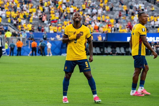 FIFA Fussball Weltmeisterschaft 2026, Gruppe E, Spiel 3, Ecuador vs Deutschand, 25.06.2026, Metlife-Stadion in New Jersey John Yeboah (Ecuador) *** 2026 FIFA World Cup, Group E, Match 3, Ecuador vs. Germany, June 25, 2026, MetLife Stadium in New Jersey, John Yeboah, Ecuador Copyright: xBahhoxKarax