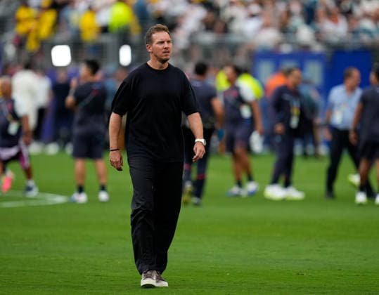 Julian Nagelsmann (Deutschland, Cheftrainer) nach dem Spiel. USA, FIFA Weltmeisterschaft, Ecuador vs Deutschland, East Rutherford, 25.06.2026 USA, FIFA Weltmeisterschaft, Ecuador vs Deutschland, East Rutherford, 25.06.2026 East Rutherford *** Julian Nagelsmann, Germany, Head Coach, post-match comments, USA, FIFA World Cup, Ecuador vs. Germany, East Rutherford, June 25, 2026, USA, FIFA World Cup, Ecuador vs. Germany, East Rutherford, June 25, 2026, East Rutherford Copyright: xEibner-Pressefoto ScottxColemanx EP_SCN
