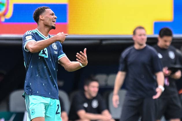 Felix Nmecha (Germany) gestures, looks dejected during the FIFA World Cup, WM, Weltmeisterschaft, Fussball 2026 Group E match between Ecuador and Germany at New York New Jersey Stadium on June 25, 2026 in East Rutherford, United States. (Photo by Harry Langer DeFodi Images) - *** Felix Nmecha of Germany gestures and looks dejected during the 2026 FIFA World Cup Group E match between Ecuador and Germany at New York New Jersey Stadium on June 25, 2026, in East Rutherford, United States. Photo by Harry Langer, DeFodi Images