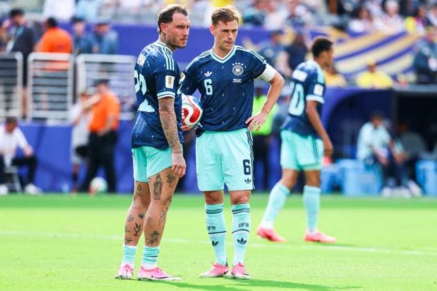 June 25, 2026, East Rutherford, Nj, United States of America: David Raum and Joshua Kimmich players of Germany during the match between Ecuador and Germany in the third round of Group E of the 2026 FIFA World Cup, WM, Weltmeisterschaft, Fussball group stage at New York New Jersey Stadium, in East Rutherford, United States, on Thursday, June 25, 2026.(Foto: Brazil Photo Press Brazil Photo Press) INTERNATIONAL East Rutherford United States of America - ZUMAv122 0860056089st Copyright: xWilliamxVolcovx