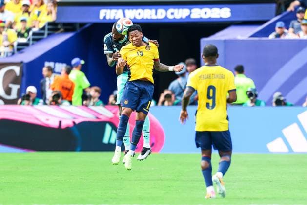 June 25, 2026, East Rutherford, Nj, United States of America: Gonzalo Plata player of Ecuador during the match between Ecuador and Germany in the third round of Group E of the 2026 FIFA World Cup, WM, Weltmeisterschaft, Fussball group stage at New York New Jersey Stadium, in East Rutherford, United States, on Thursday, June 25, 2026.(Foto: Brazil Photo Press Brazil Photo Press) INTERNATIONAL East Rutherford United States of America - ZUMAv122 0860057574st Copyright: xWilliamxVolcovx