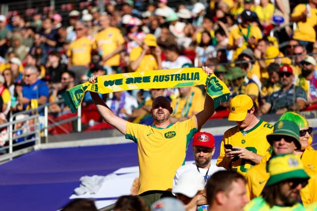 June 25, 2026, Santa Clara, California, USA: Santa Clara, USA - June 25 2026: Stadium atmosphere and fans before a FIFA World Cup, WM, Weltmeisterschaft, Fussball group match between Paraguay and Australia at San Francisco Bay Area Stadium Santa Clara USA - ZUMAp121 20260625_zsp_p121_080 Copyright: xChrisxPutnamx