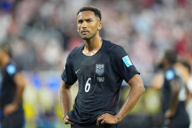 RECORD DATE NOT STATED 25th June 2026; SoFi Stadium, Los Angeles, California, United States of America; FIFA World Cup, WM, Weltmeisterschaft, Fussball Football, Turkey versus United States of America; Auston Trusty of United States AlecxBrown