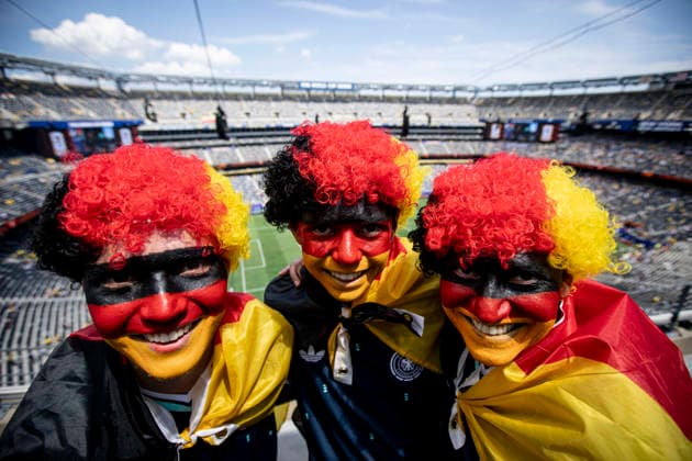 FOOTBALL : Allemagne vs Equateur- Coupe du monde FIFA 2026. Stade de Newark, New Jersey, Etats-Unis. 25-06-2026 Ambiance avec les supporters de l Ã quipe de Germany  Copyright: xELYXANDROxCEGARRAx