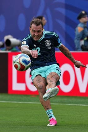 IPA86074100 - David Raum of Germany during the Group E match between Ecuador and Germany at the FIFA World Cup, WM, Weltmeisterschaft, Fussball in New York, USA, on June 25, 2026  Copyright: xEmmanuelexMastrodonato IPAxSportx xx 86074100