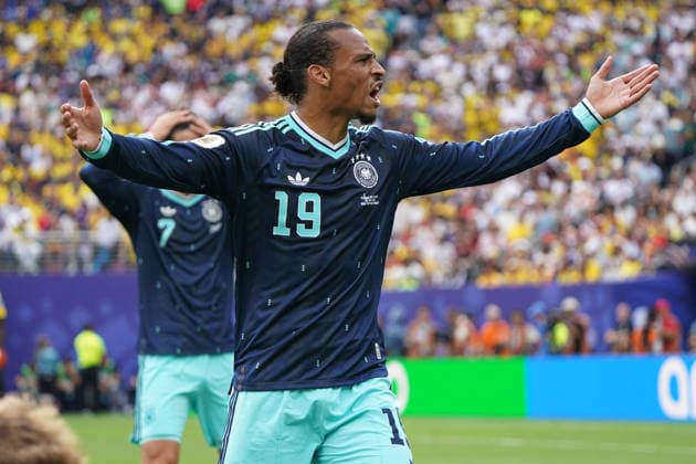 Fussball , Weltmeisterschaft 2026, FIFA WM 2026, Fussball World Cup , Canada USA, Mexico-2026, Ecuador vs Deutschland Ecuador vs Germany Gruppenphase, Gruppen E , 25..06.2026, Metlife Stadium New York-New Jersey Leroy Sane, Deutschland, Germany, GER Aktion Einzelbild, Foto Chai von der Laage FIFA regulations prohibit any use of photographs as image sequences and or quasi-video. EDITORIAL USE ONLY, *** Soccer, 2026 World Cup, FIFA World Cup 2026, Soccer World Cup, Canada, USA, Mexico 2026, Ecuador vs. Germany, Group Stage, Group E, June 25, 2026, MetLife Stadium, New York, New Jersey, Leroy Sané, Germany, GER, Action, Still Image, Photo by Chai von der Laage. FIFA regulations prohibit any use of photographs as image sequences and or quasi-video. EDITORIAL USE ONLY,
