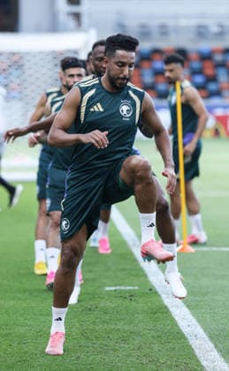 (260626) -- HOUSTON, June 26, 2026 -- Salem Aldawsari of Saudi Arabia attends a training session at the FIFA World Cup, WM, Weltmeisterschaft, Fussball 2026 in Houston, the United States, on June 25, 2026. ) (SP)U.S.-HOUSTON-FOOTBALL-FIFA WORLD CUP-TRAINING-SAUDI ARABIA LixMing 