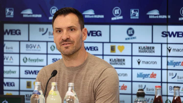 26.06.2026, xrekx, Fussball 2.Bundesliga, Karlsruher SC - Pressekonferenz v.l. Mario Eggimann Geschäftsführer (Karlsruher SC) (DFL DFB REGULATIONS PROHIBIT ANY USE OF PHOTOGRAPHS as IMAGE SEQUENCES and or QUASI-VIDEO) Karlsruhe *** June 26, 2026, xrekx, Soccer 2. Bundesliga, Karlsruher SC Press Conference with Mario Eggimann, Managing Director of Sports at Karlsruher SC. DFL and DFB regulations prohibit any use of photographs as image sequences and or quasi-video. Karlsruhe