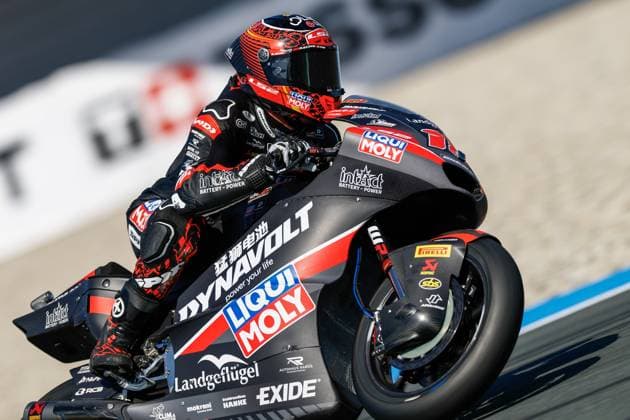 ASSEN - Manuel Gonzalez (SPA) on his Kalex during Moto2 practice ahead of the 95th edition of the Assen TT. VINCENT JANNINK ANP xVIxANPxSportx xxANPxIVx 562044240 originalFilename: 562044240.jpg
