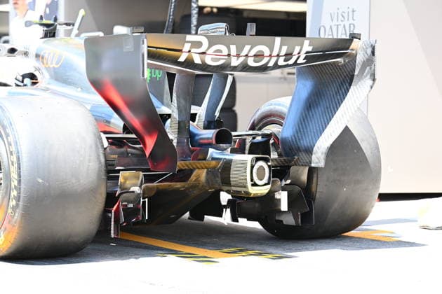 F1 - AUSTRIAN GRAND PRIX 2026 Audi F1 Team R26, mechanical detail rear wing aerodynamism, aerodynamic, aerodynamics diffuser beam wing aerodynamism, aerodynamic, aerodynamics during the Formula 1 Austrian Grand Prix 2026, 8th round of the 2026 Formula One World Championship, WM, Weltmeisterschaft from June 26 to 28, 2026 on the Red Bull Ring, in Spielberg, Austria - SpielbergAustria  Copyright: xALBERTOxVIMERCATIx