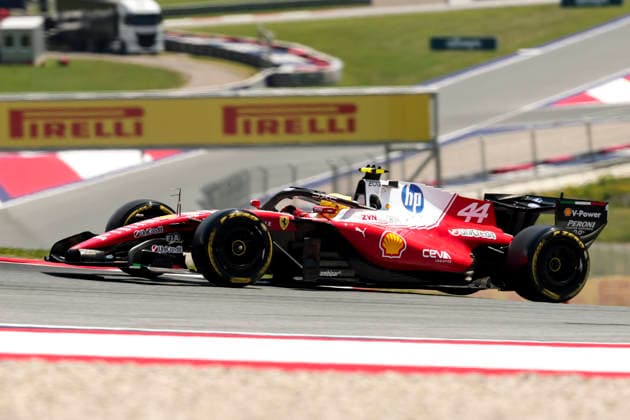 MOTORSPORTS, FORMULA 1 - GP of Austria 2026 SPIELBERG,AUSTRIA,26.JUN.26 - MOTORSPORTS, FORMULA 1 - Grand Prix of Austria, Red Bull Ring, free practice. Image shows Lewis Hamilton (GBR Ferrari).  GEPAxpictures xMatthiasxTrinkl