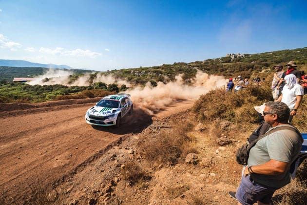 AUTO - WRC, Motorsport Rallye, WM - ACROPOLIS RALLY GREECE 2026 27 Robert VIRVES, Jakko VIILO, Skoda Fabia RS, action during the 2026 Acropolis Rally Greece, 8th round of the 2026 WRC World Rally Car Championship, from June 25 to 28, 2026 at Loutraki, Greece - LoutrakiGreece  Copyright: xNikosxKatikisx