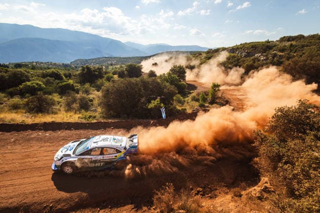 AUTO - WRC, Motorsport Rallye, WM - ACROPOLIS RALLY GREECE 2026 95 Jon ARMSTRONG, Shane BYRNE, Ford Puma Rally1, action during the 2026 Acropolis Rally Greece, 8th round of the 2026 WRC World Rally Car Championship, from June 25 to 28, 2026 at Loutraki, Greece - LoutrakiGreece  Copyright: xNikosxKatikisx