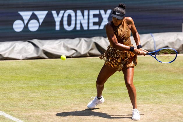 BAD HOMBURG, GERMANY - JUNE 26: Naomi Osaka (JPN) during the Bad Homburg Open powered by Solarwatt Singles match between Xinyu Wang (CHN) vs Naomi Osaka (JPN) at Kurpark Bad Homburg on June 26, 2026 in Bad Homburg, Germany. Hessen Germany Copyright: xSteffiexWunderlx