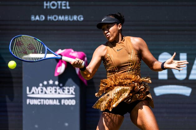 BAD HOMBURG, GERMANY - JUNE 26: Naomi Osaka (JPN) during the Bad Homburg Open powered by Solarwatt Singles match between Xinyu Wang (CHN) vs Naomi Osaka (JPN) at Kurpark Bad Homburg on June 26, 2026 in Bad Homburg, Germany. Hessen Germany Copyright: xSteffiexWunderlx