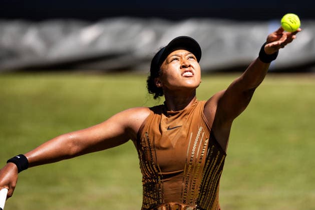 BAD HOMBURG, GERMANY - JUNE 26: Naomi Osaka (JPN) during the Bad Homburg Open powered by Solarwatt Singles match between Xinyu Wang (CHN) vs Naomi Osaka (JPN) at Kurpark Bad Homburg on June 26, 2026 in Bad Homburg, Germany. Hessen Germany Copyright: xSteffiexWunderlx