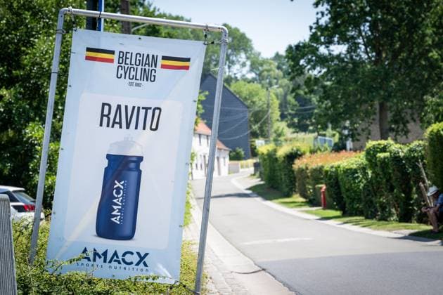 A ravito sign pictured during the women s elite individual road time trial race (20,5km) at the Belgian Cycling Championships, in Maarkedal, on Friday 26 June 2026. DAVIDxPINTENS  x179369539x
