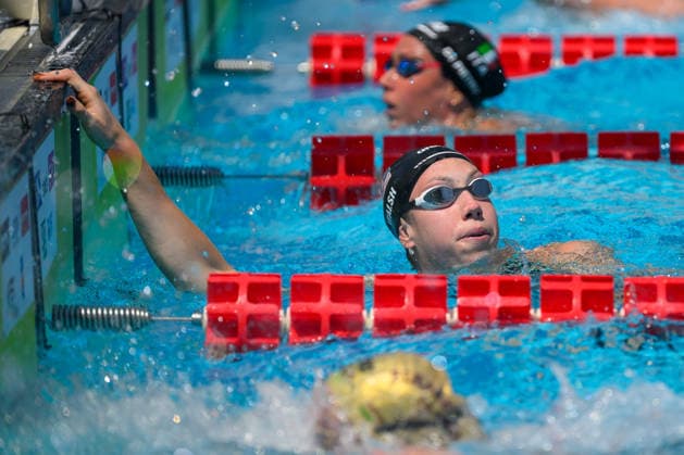 Gretchen C Walsh of United States competes in the 50m Butterfly Women Heats during the 62nd Settecolli swimming meeting at Stadio del Nuoto in Rome (Italy), June 26, 2026. andreaxstaccioli