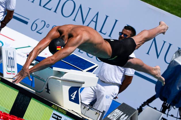 David Popovici of Romania 50m Freestyle Men Heats during the 62nd Settecolli swimming meeting at Stadio del Nuoto in Rome (Italy), June 26, 2026. ElisaxStaccioli