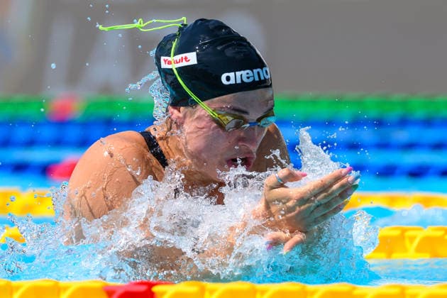 Benedetta Pilato of Italy competes in the 100m Breaststroke Women Heats during the 62nd Settecolli swimming meeting at Stadio del Nuoto in Rome (Italy), June 26, 2026. andreaxstaccioli