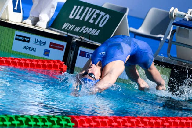 Jena Macdougald of Ireland 50m Backstroke Women Heats during the 62nd Settecolli swimming meeting at Stadio del Nuoto in Rome (Italy), June 26, 2026. ElisaxStaccioli