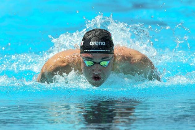 Kristof Milak of Hungary 100m Butterfly Men Heats during the 62nd Settecolli swimming meeting at Stadio del Nuoto in Rome (Italy), June 26, 2026. antoniettaxbaldassarre