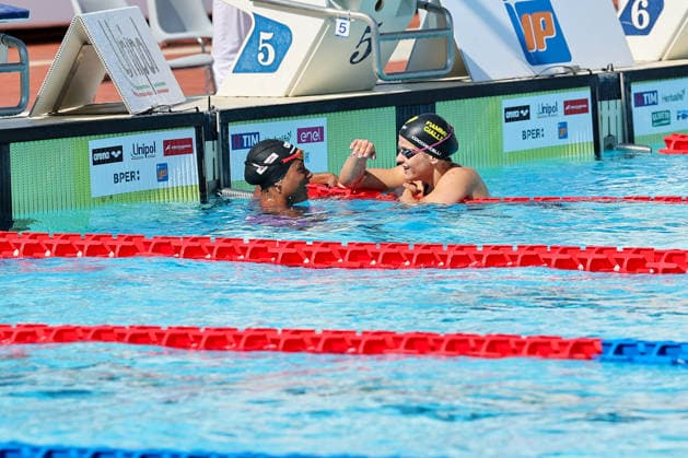 IPA86090346 - Sara Curtis and Costanza Cocconcelli during the 62nd Settecolli IP International Trophy—International Swimming Championships—at the Foro Italico in Rome during the Internazionali di Nuoto—62nd Settecolli, a swimming competition in Rome, Italy, on June 26, 2026  Copyright: xLuigixMariani IPAxSportx xx 86090346