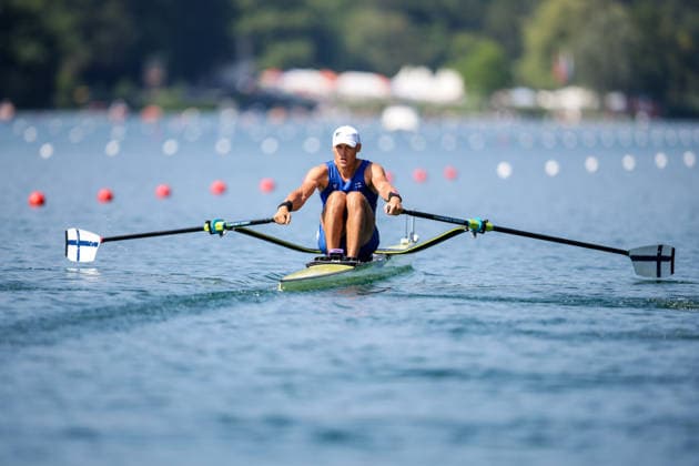 RECORD DATE NOT STATED 26th June 2026; Lucerne, Switzerland; World Rowing Cup Day One; Finland - Mens Single Sculls (M1x) - Heat 1 AnthonyxBenoit