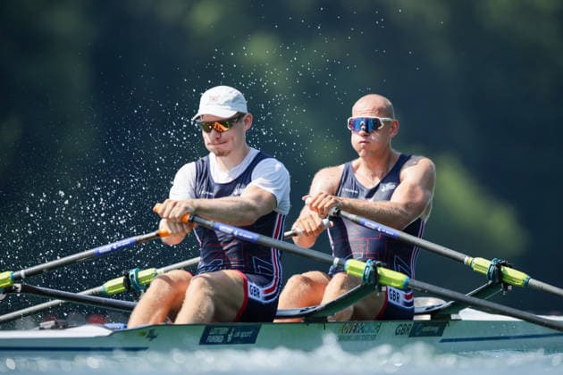 RECORD DATE NOT STATED 26th June 2026; Lucerne, Switzerland; World Rowing Cup Day One; Great Britain - Mens Double Sculls (M2x) - Heat 1 AnthonyxBenoit
