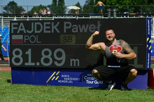 Croatia, Zagreb, 260626. Sportski park Mladost. Zagreb Meeting, 76th Boris Hanzekovic memorial. In the photo: Pawel Fajdek. Photo: Ronald Gorsic CROPIX Zagreb Croatia Copyright: xxRonaldxGorsicx rg-zagreb_meeting24-260626_2